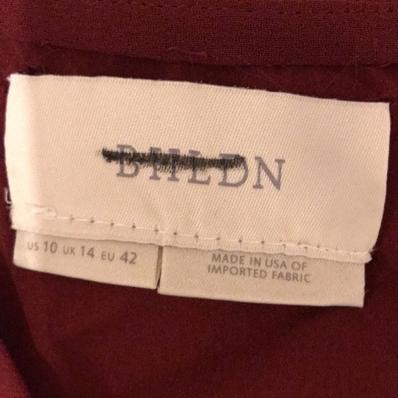 NWT Anthropologie BHLDN Red Plymouth Wrap Dress size 10, 14, 16 Mother of Bride - Picture 8 of 17